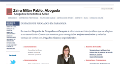 Desktop Screenshot of abogadazaragoza.com